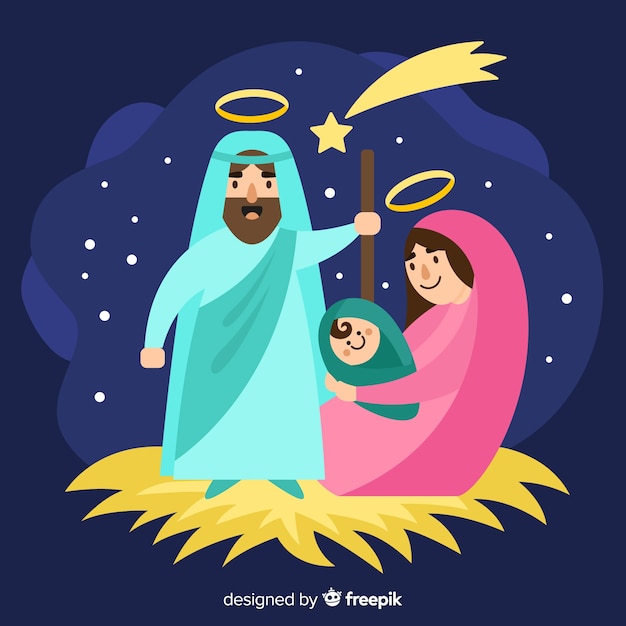 Simple nativity background