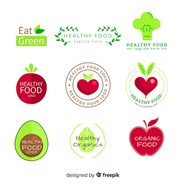 Simple organic food label pack