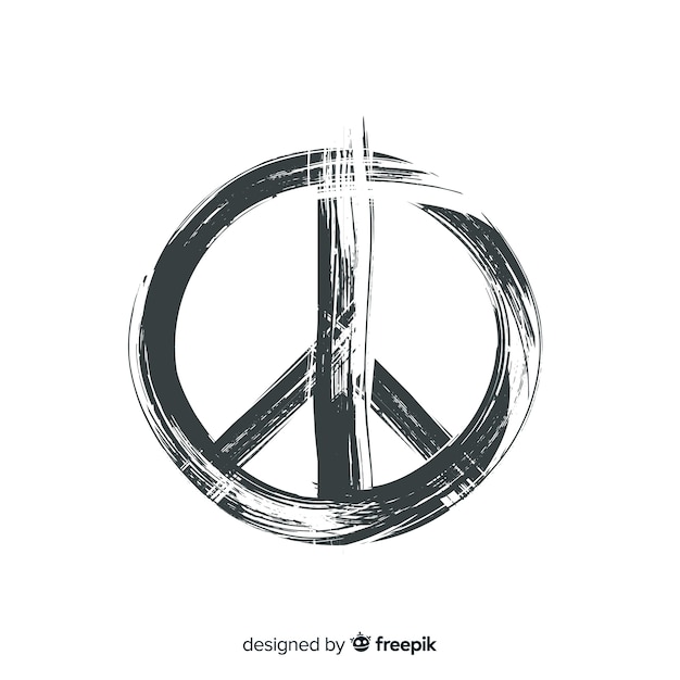 Free Vector simple peace sign background