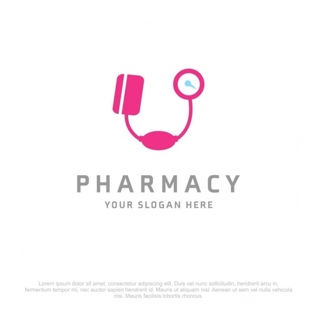 Free vector simple pharmacy logo