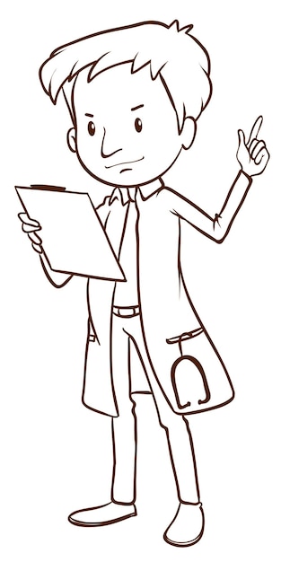 A simple sketch of a doctor