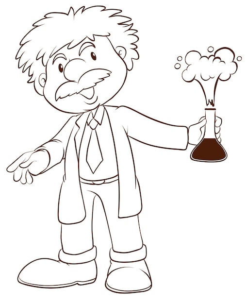 A simple sketch of a scientist