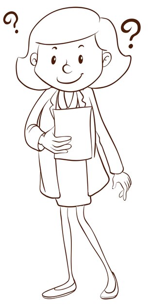 A simple sketch of a scientist