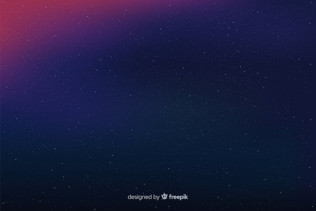 Free Vector simple starry night background in gradient