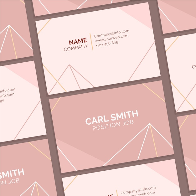 Free Vector simplistic business card template