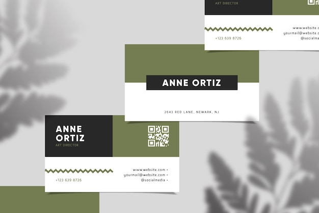 Free vector simplistic business card