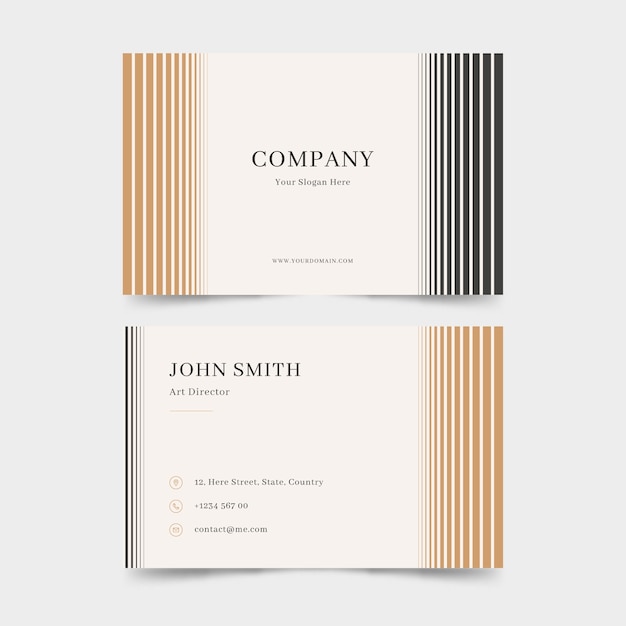 Free Vector simplistic business card