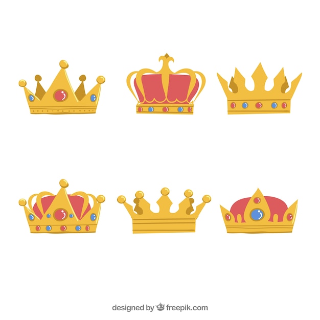 Six of beautiful crowns