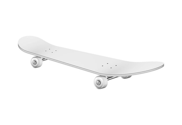 Skateboards realistic composition with isolated image of skating board on blank background vector illustration