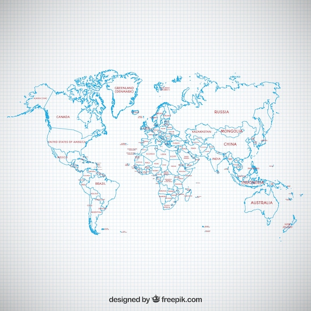 Sketchy political map