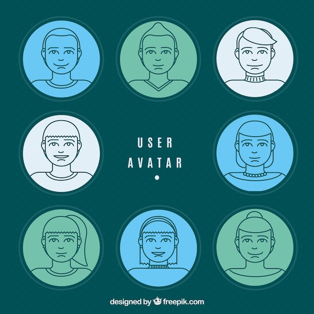 Sketchy user avatars