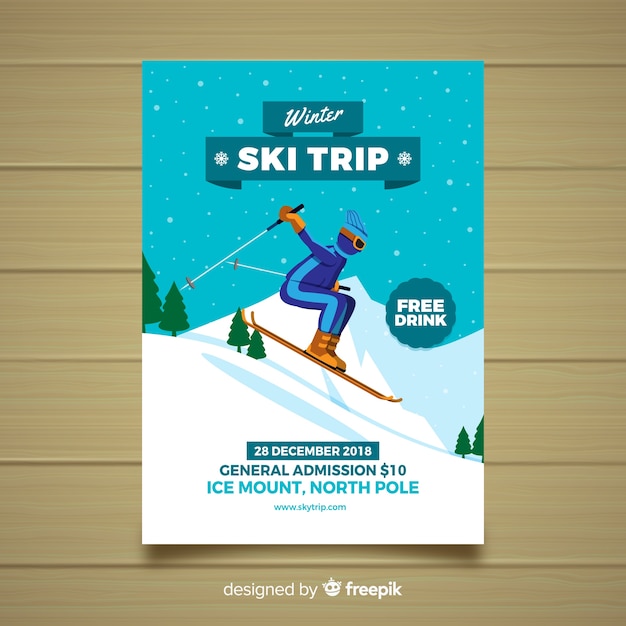 Ski trip flyer