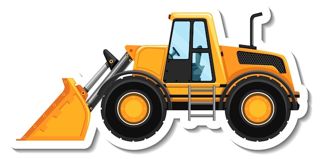 Skid Steer in cartoon style