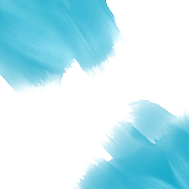 Sky blue watercolor paint effect background