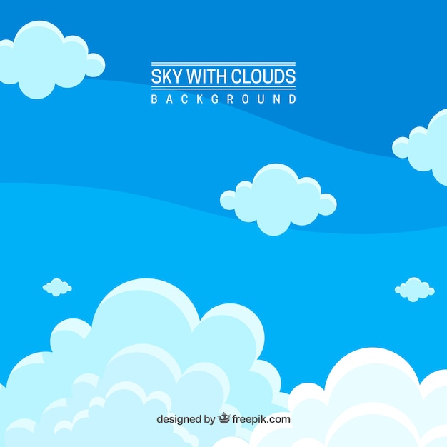 Sky with clouds background 