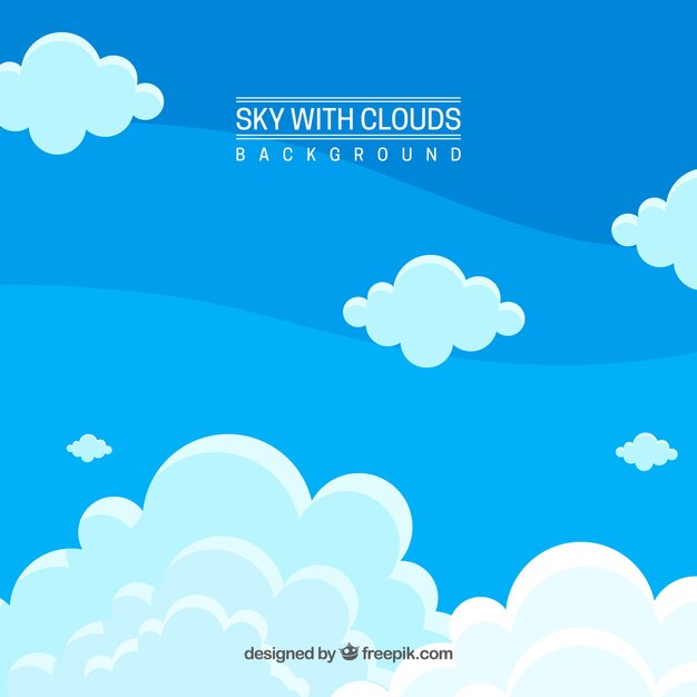 Sky with clouds background 