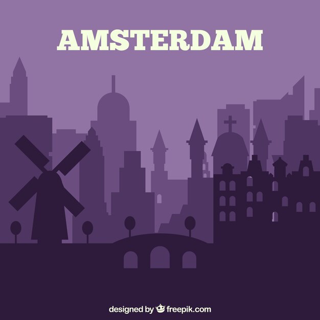 Skyline of amsterdam