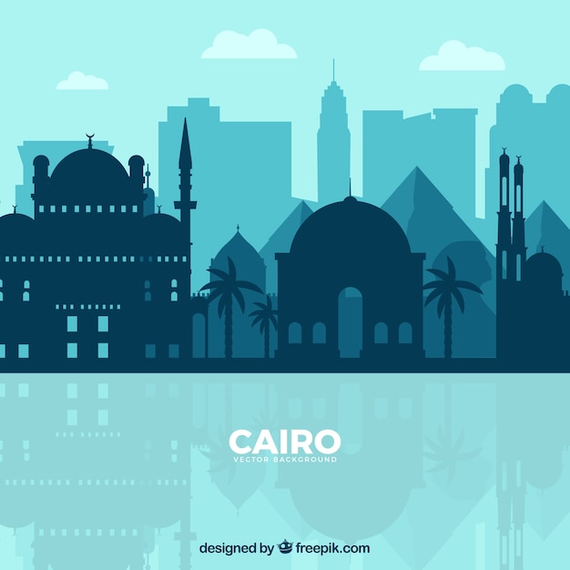 Skyline of cairo, egypt