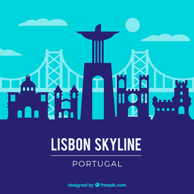 Skyline of lisbon