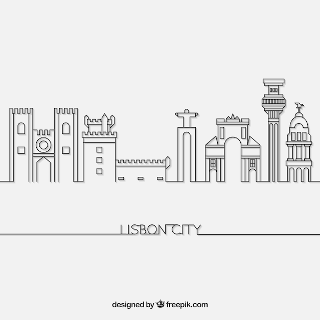 Skyline of lisbon