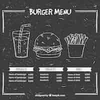 Free vector slate with hamburger menu