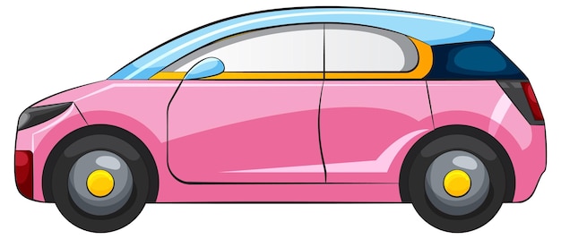 Sleek Modern Compact Car Illustration