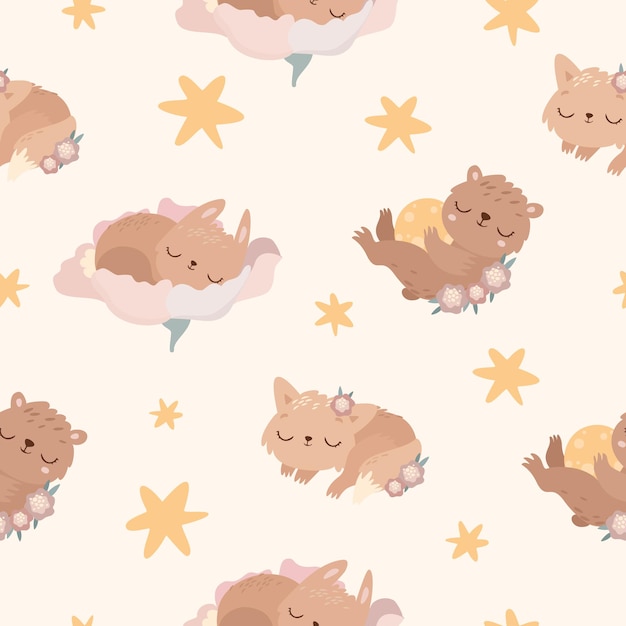 Sleeping animals pattern