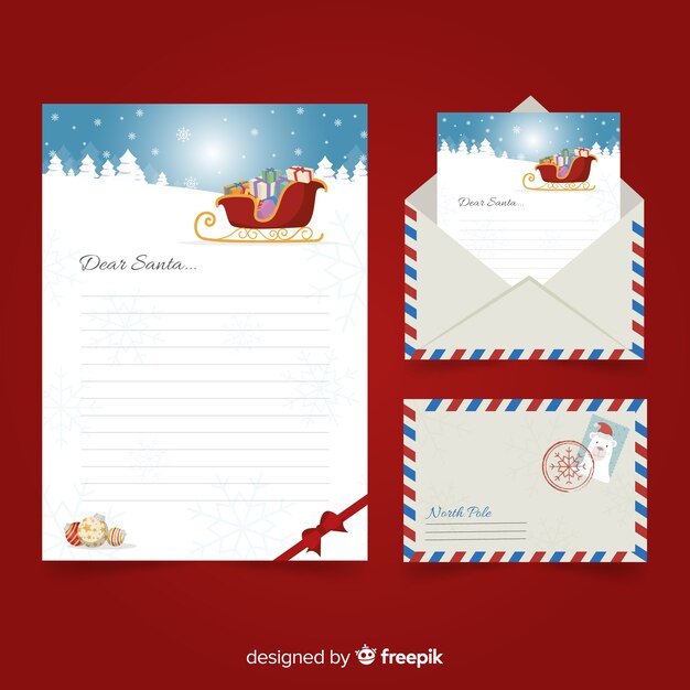 Sleigh christmas letter template