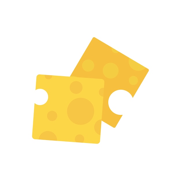 Free Vector slices of cheese graphic illustration