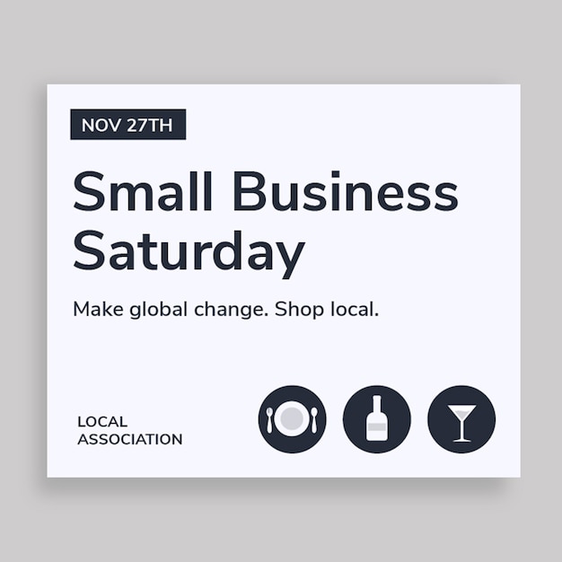 Small business banner template design