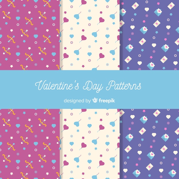 Small elements valentine patterns