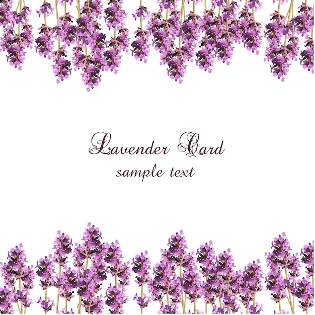 Free Vector small lavender card design