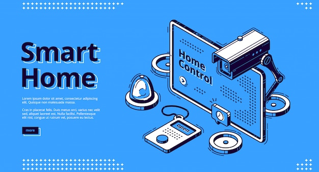 Free vector smart home and artificial intelligence technology