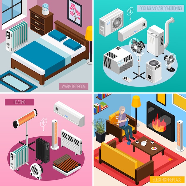 Free Vector smart home banner collection