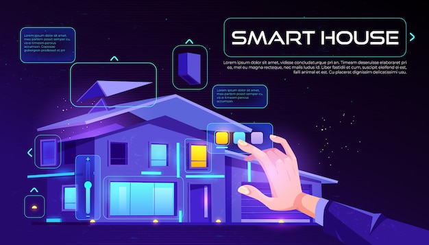 Free Vector smart house and artificial intelligence technology