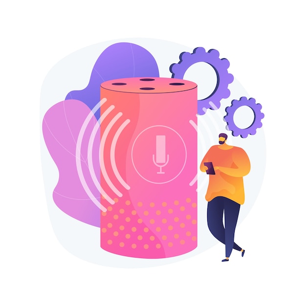 Free Vector smart speaker abstract concept illustration