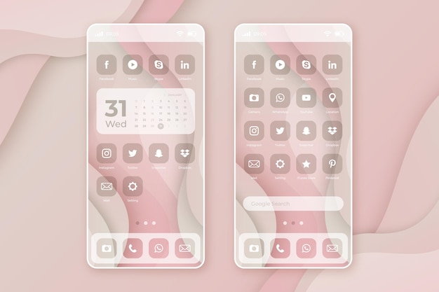 Smartphone home screen