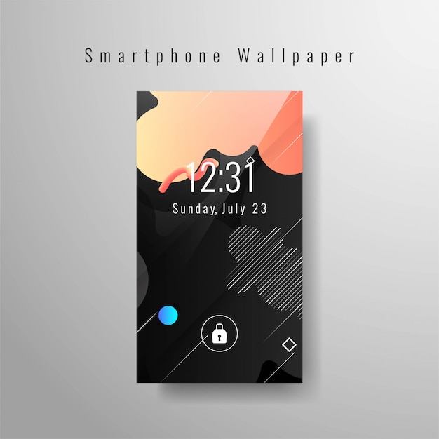 Free Vector smartphone wallpaper trendy  