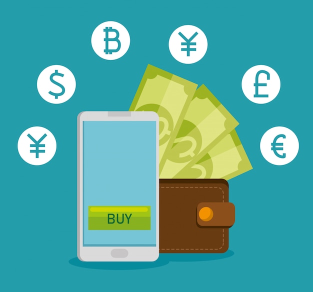 Smartphone with virtual exchange financial currency