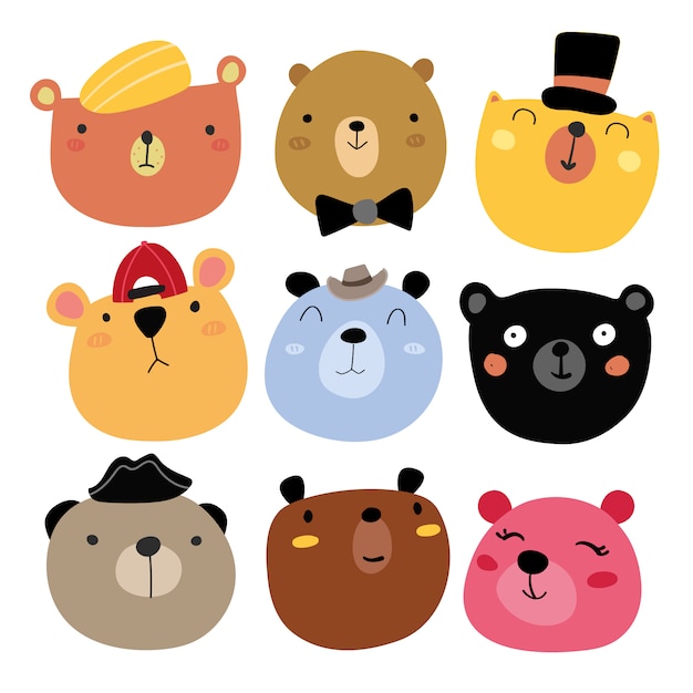 Smiling bear collection