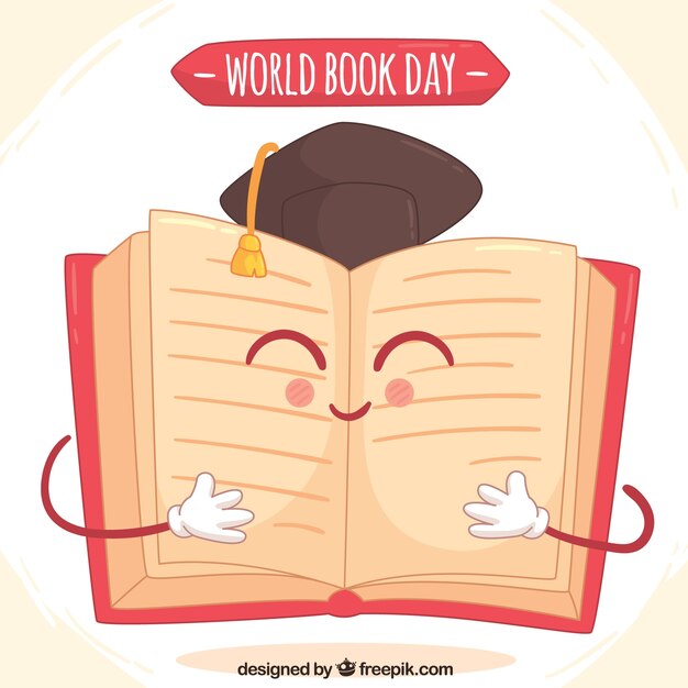 Smiling book for world book day