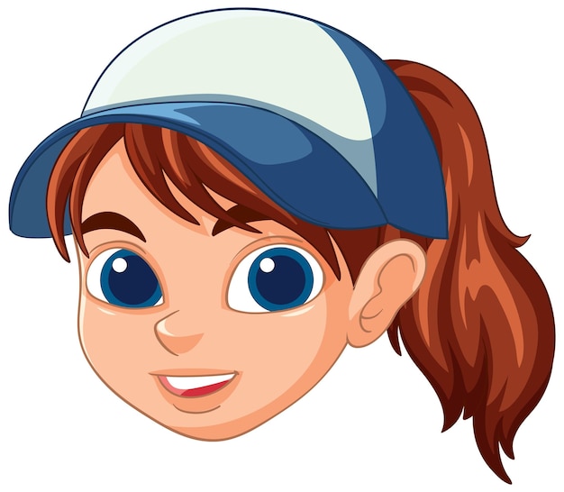 Free Vector smiling tennis player cartoon