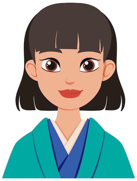 Free Vector smiling woman in traditional attire