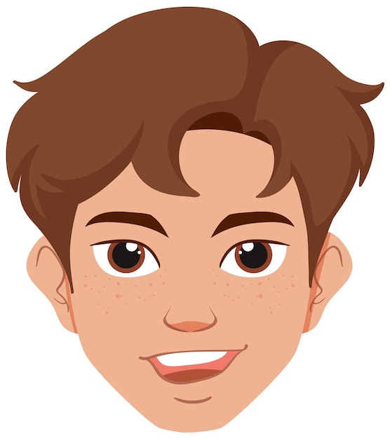 Free Vector smiling young man illustration