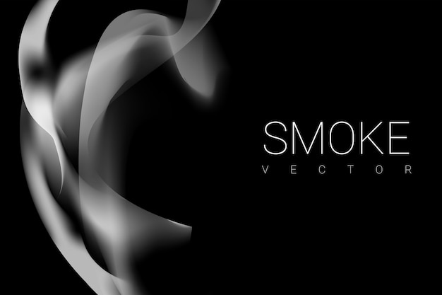 Smoke on black background