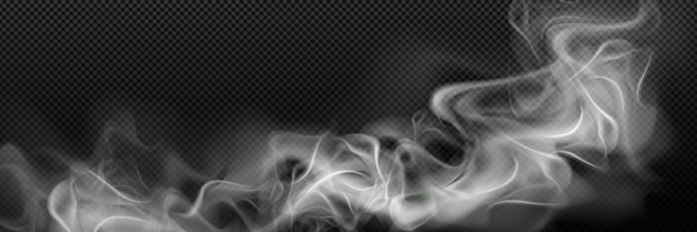 Free vector smoke cloud png isolated on transparent background