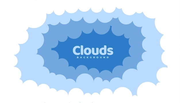 Free Vector smoke clouds background in depth