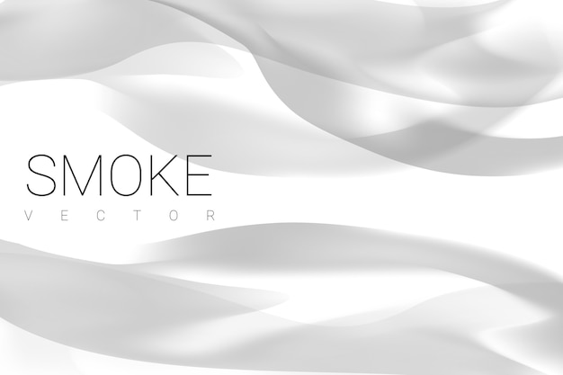 Smoke on white background