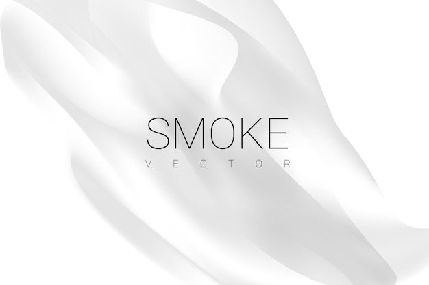 Smoke on white background