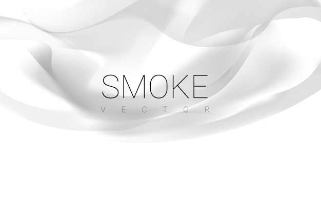 Free vector smoke on white background